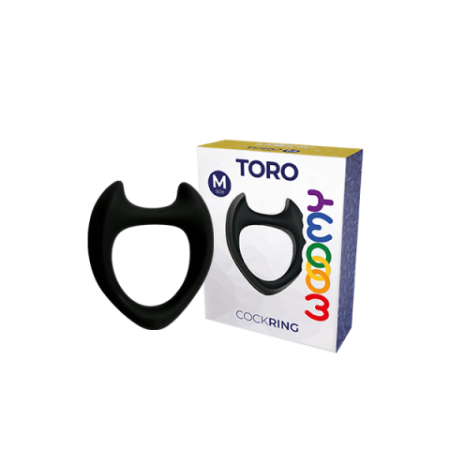 Эрекционное кольцо Toro от Wooomy черное M